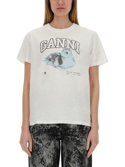 GANNI "DUCKIE" T-SHIRT