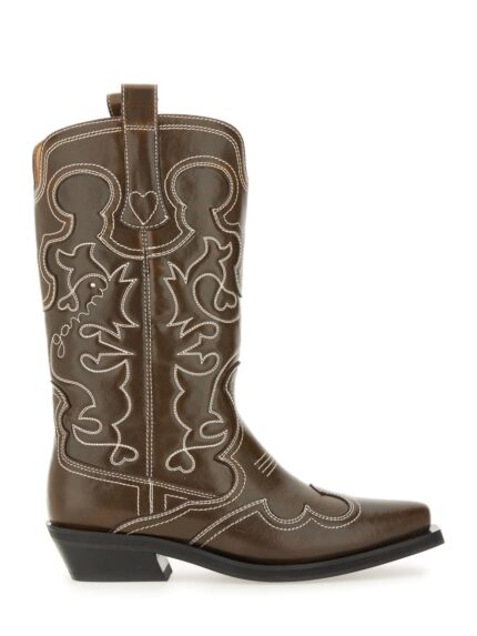 GANNI EMBROIDERED "WESTERN" BOOT