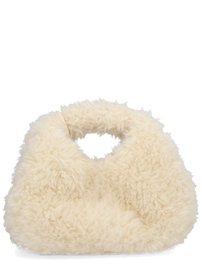 GANNI FAUX FUR HOBO BAG