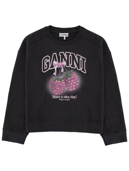 GANNI FELPA CON GRAFICA