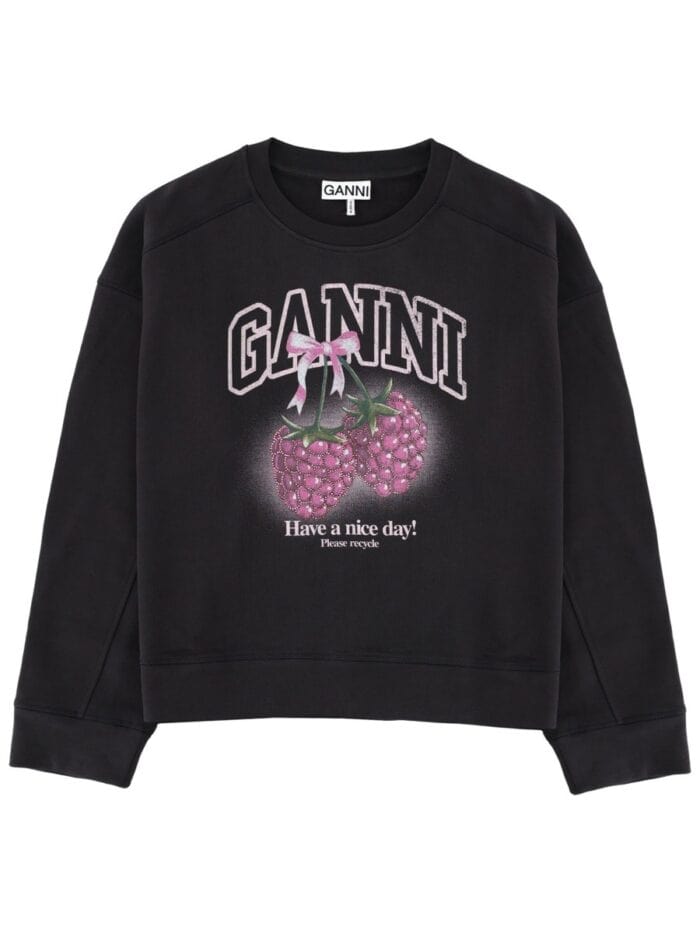 GANNI FELPA CON GRAFICA