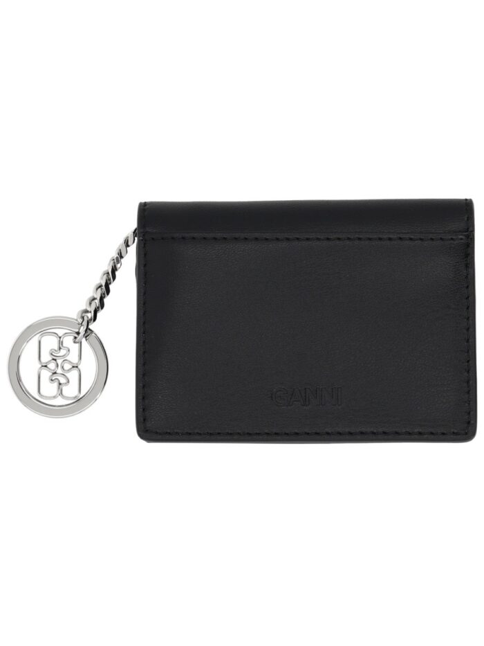 GANNI "FLAP PUDDLE" CARD HOLDER