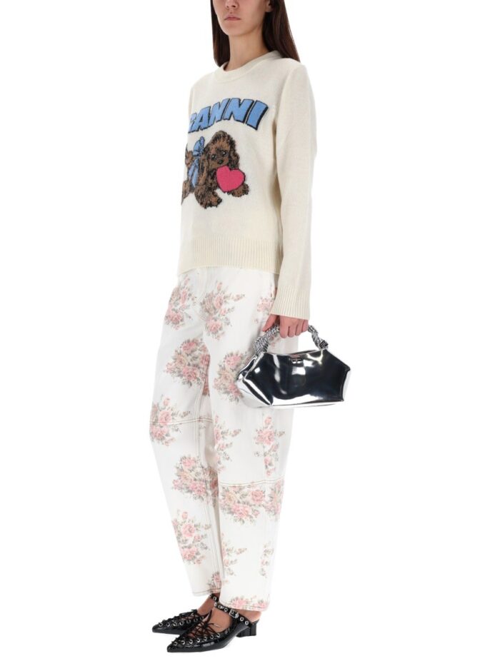 GANNI FLOWER JEANS