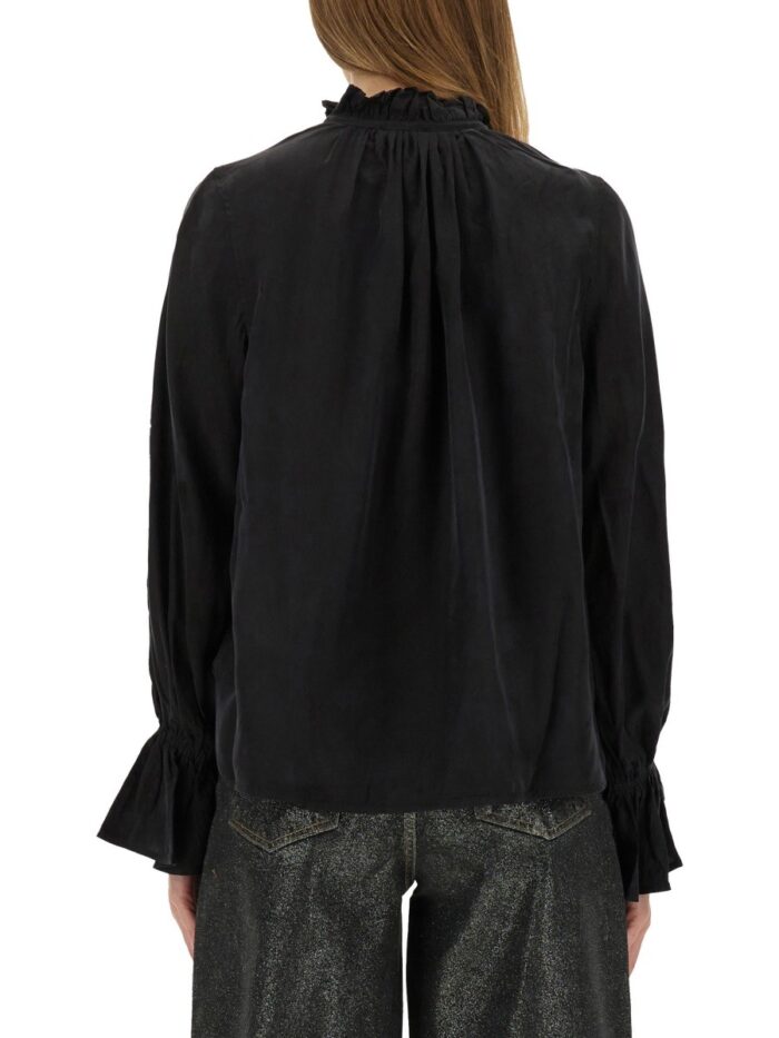GANNI FLUID CUPRO SHIRT