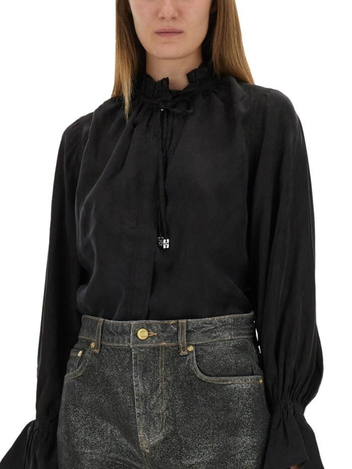 GANNI FLUID CUPRO SHIRT
