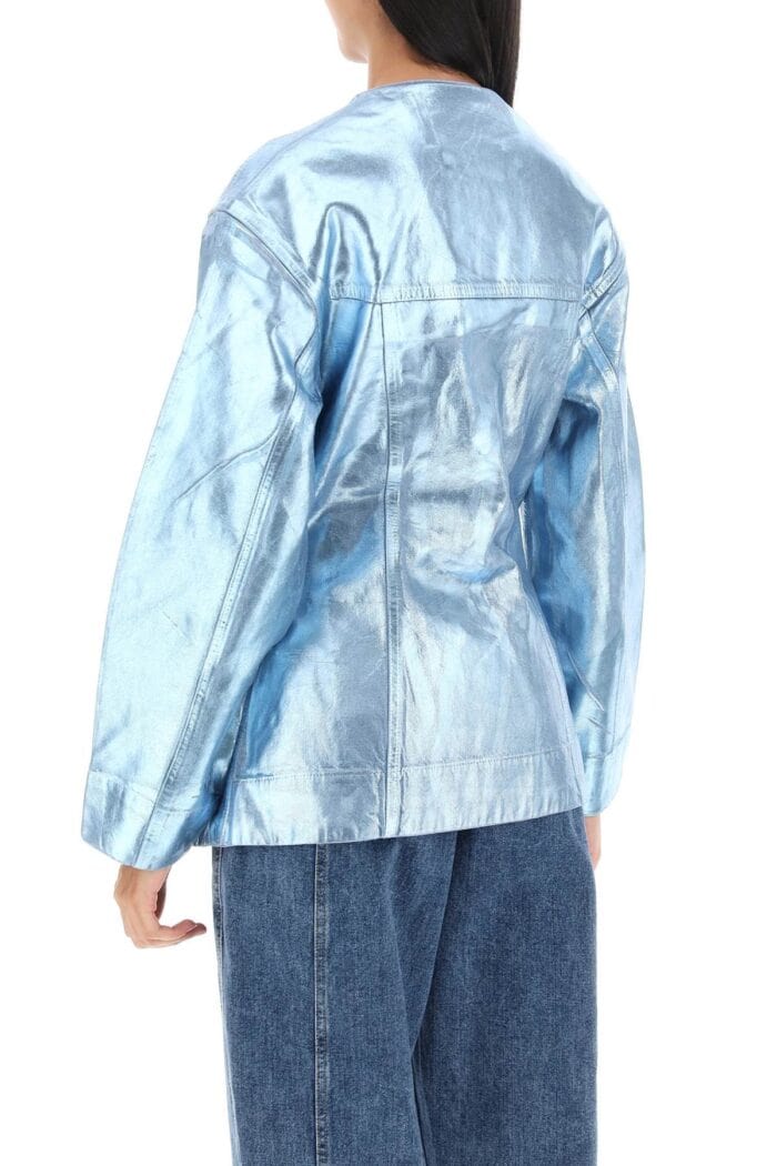 Ganni Foil Denim Jacket