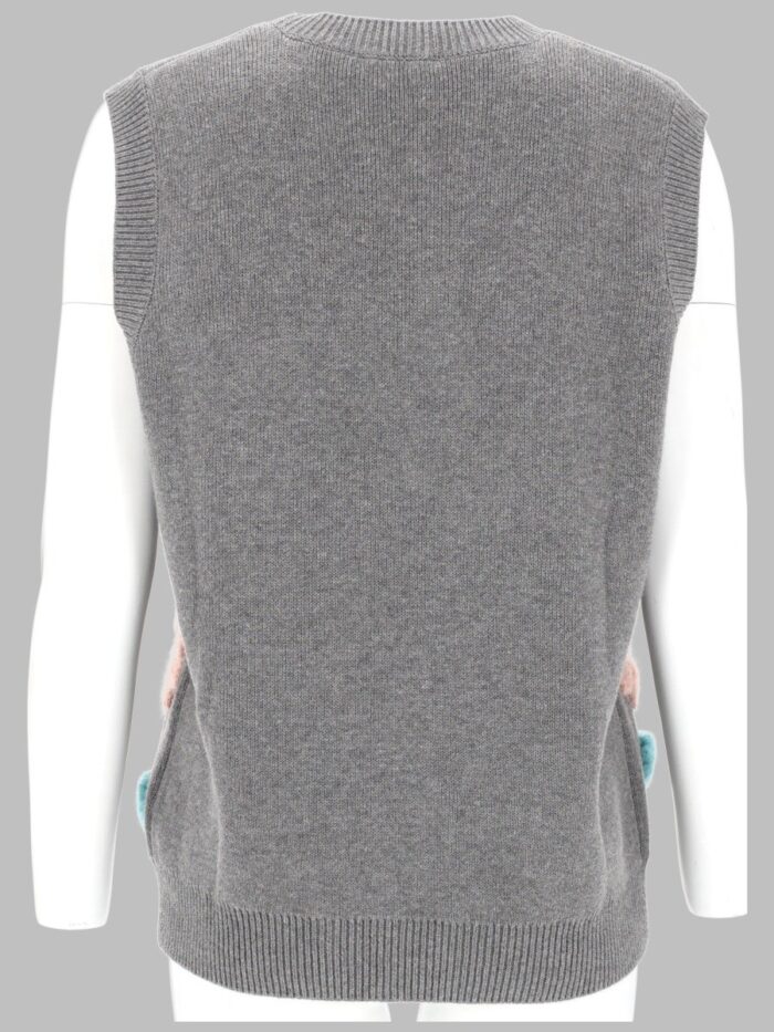 GANNI GILET CON APPLICAZIONI FLOREALI