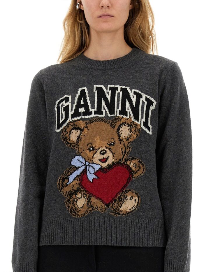 GANNI "GRAPHIC BEAR" JERSEY