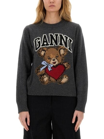 GANNI "GRAPHIC BEAR" JERSEY