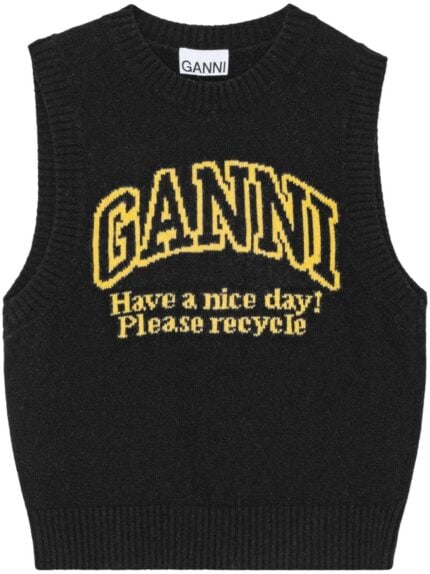 GANNI Graphic O-neck Vest