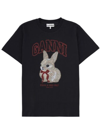 GANNI "GREY BUNNY" T-SHIRT