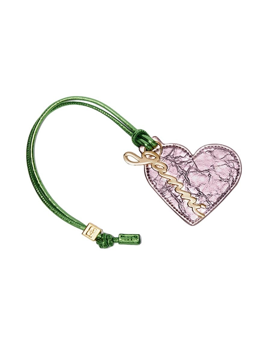 GANNI "HEART MIRROR" KEYCHAIN