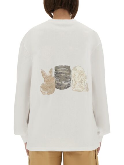 GANNI HEAVYWEIGHT JERSEY RE-CUT SWEATSHIRT