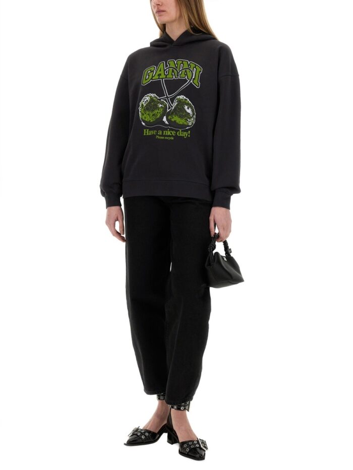GANNI "ISOLI CHERRIES" SWEATSHIRT