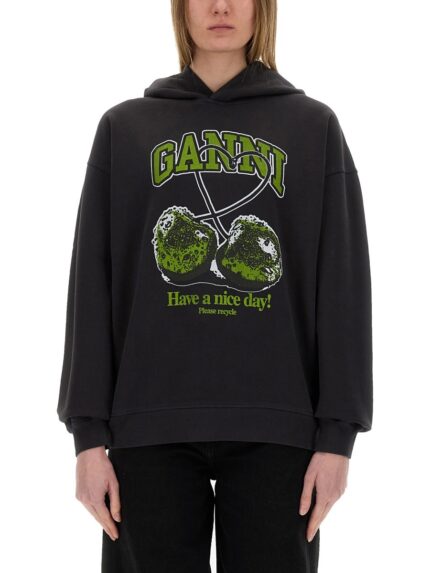 GANNI "ISOLI CHERRIES" SWEATSHIRT