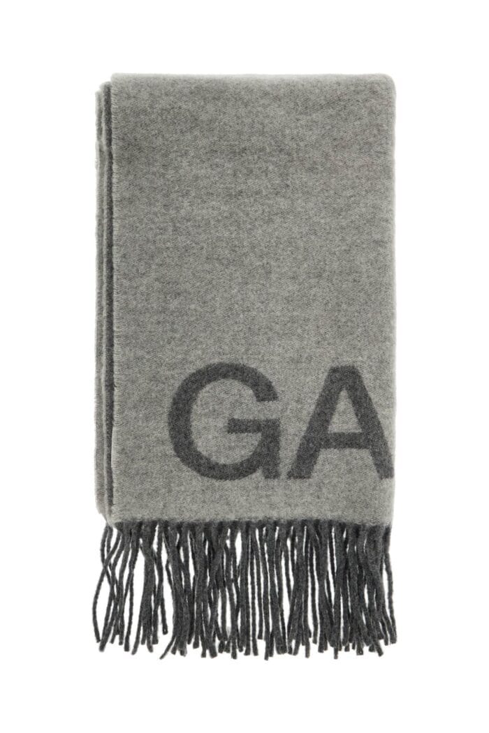 GANNI Jacquard Logo Scarf