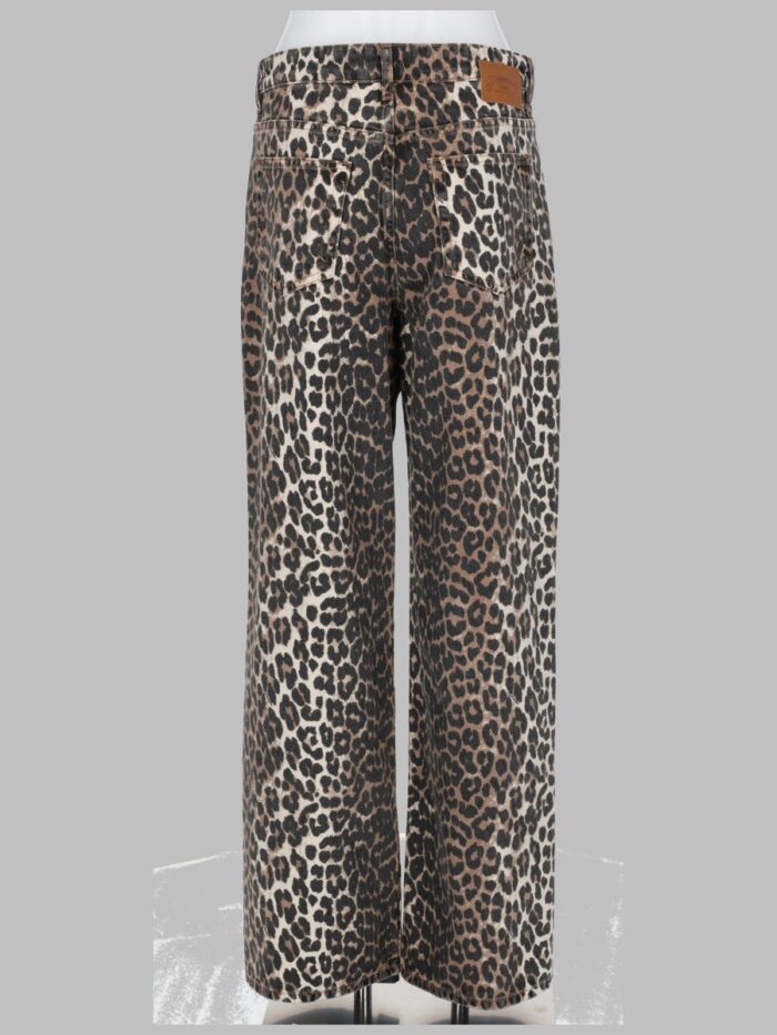 GANNI JEANS CON STAMPA ANIMALIER