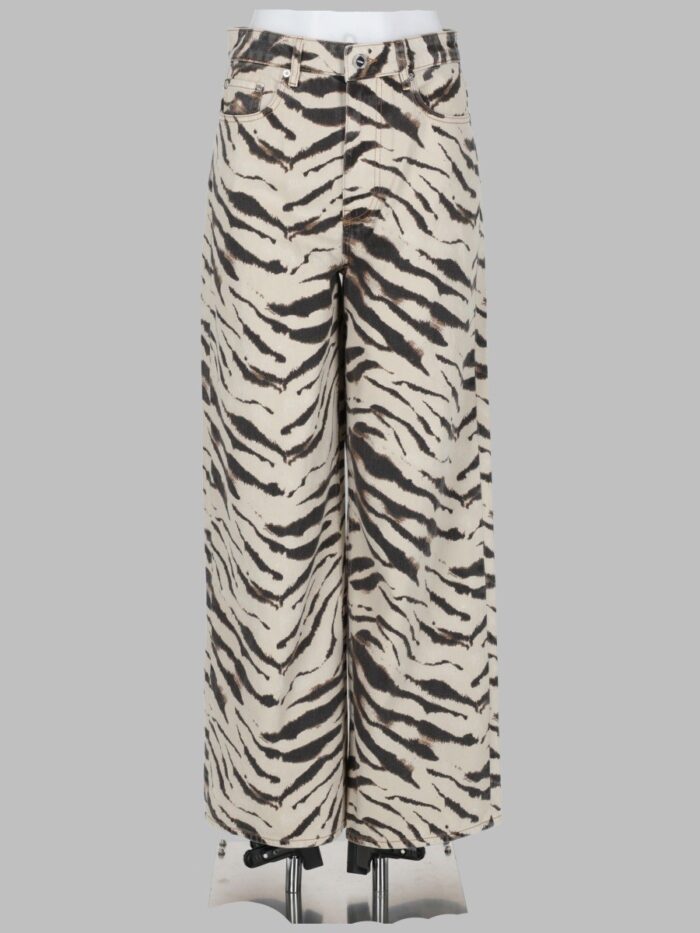 GANNI JEANS CON STAMPA ANIMALIER
