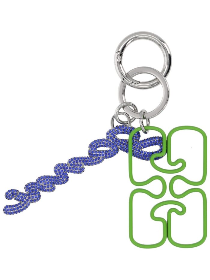 GANNI KEYCHAIN WITH LOGO