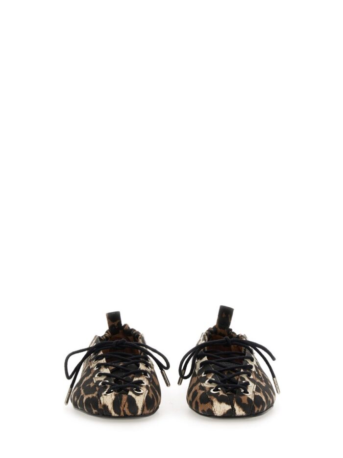 GANNI LACE-UP BALLERINA