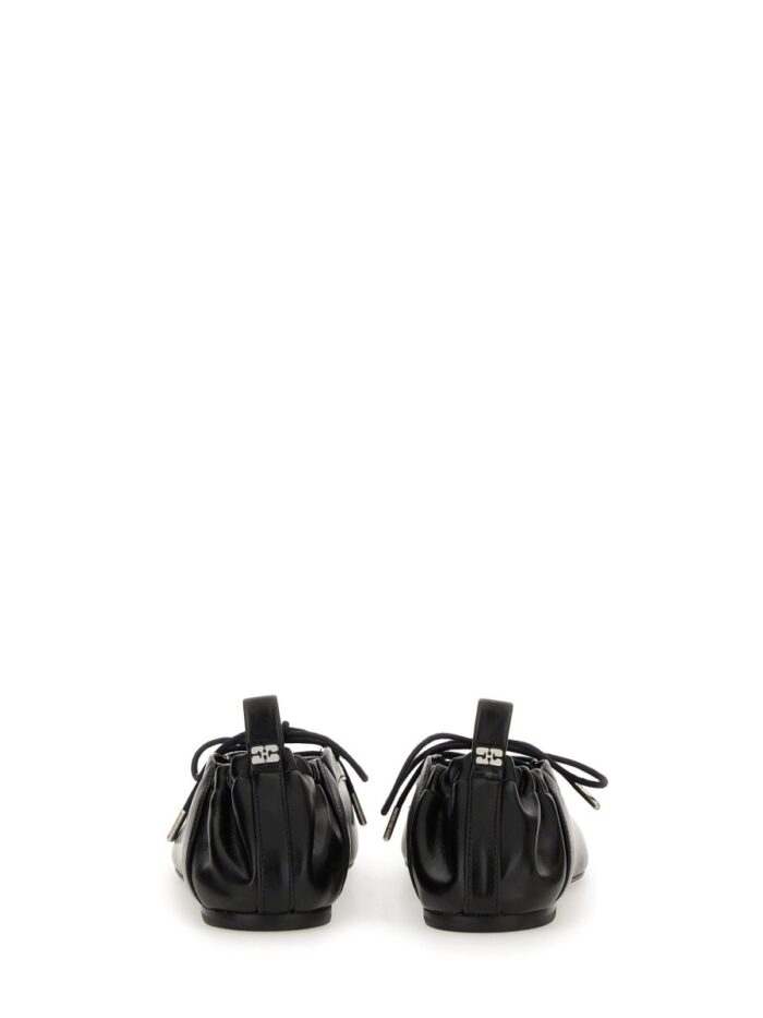 GANNI LACE-UP BALLERINA