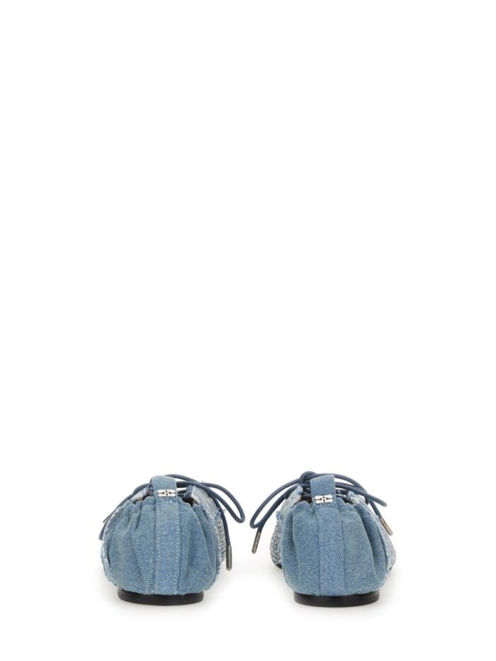 GANNI LACE-UP BALLERINA