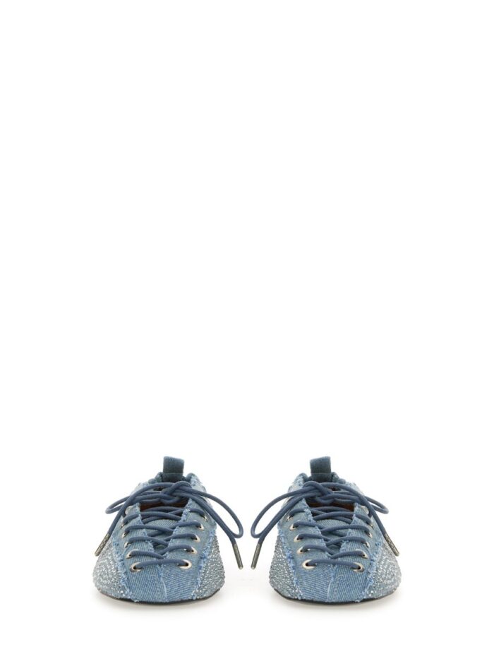 GANNI LACE-UP BALLERINA