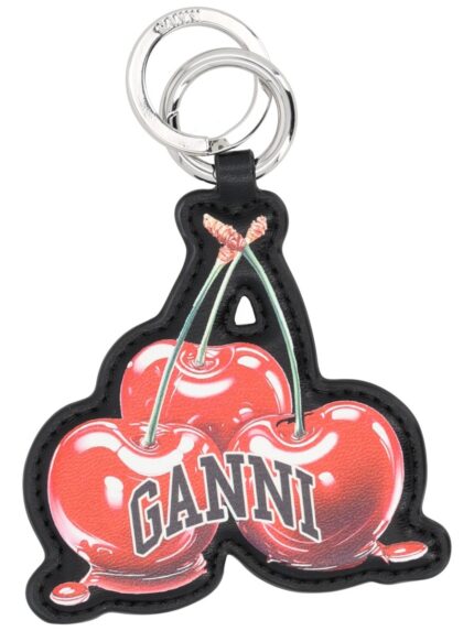 GANNI LEATHER KEYCHAIN