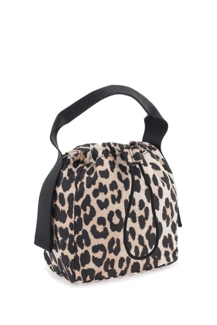 GANNI Leopard Tech Handbag