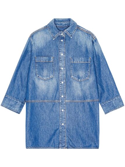 GANNI Light Denim Oversized Shirt