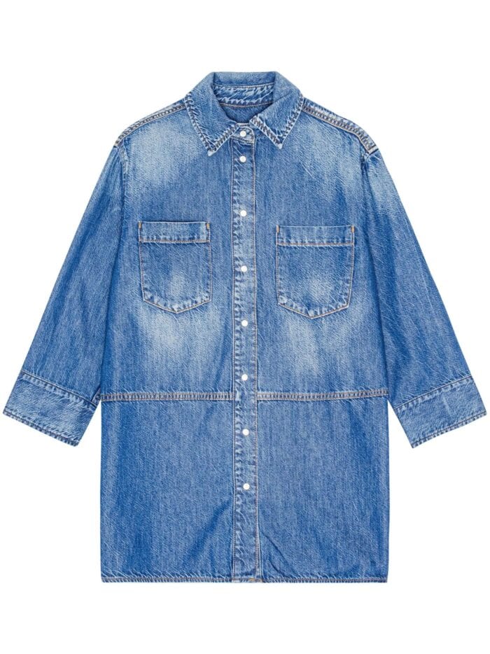 GANNI Light Denim Oversized Shirt