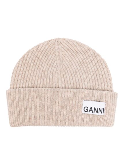 GANNI Light Structured Knit Beanie