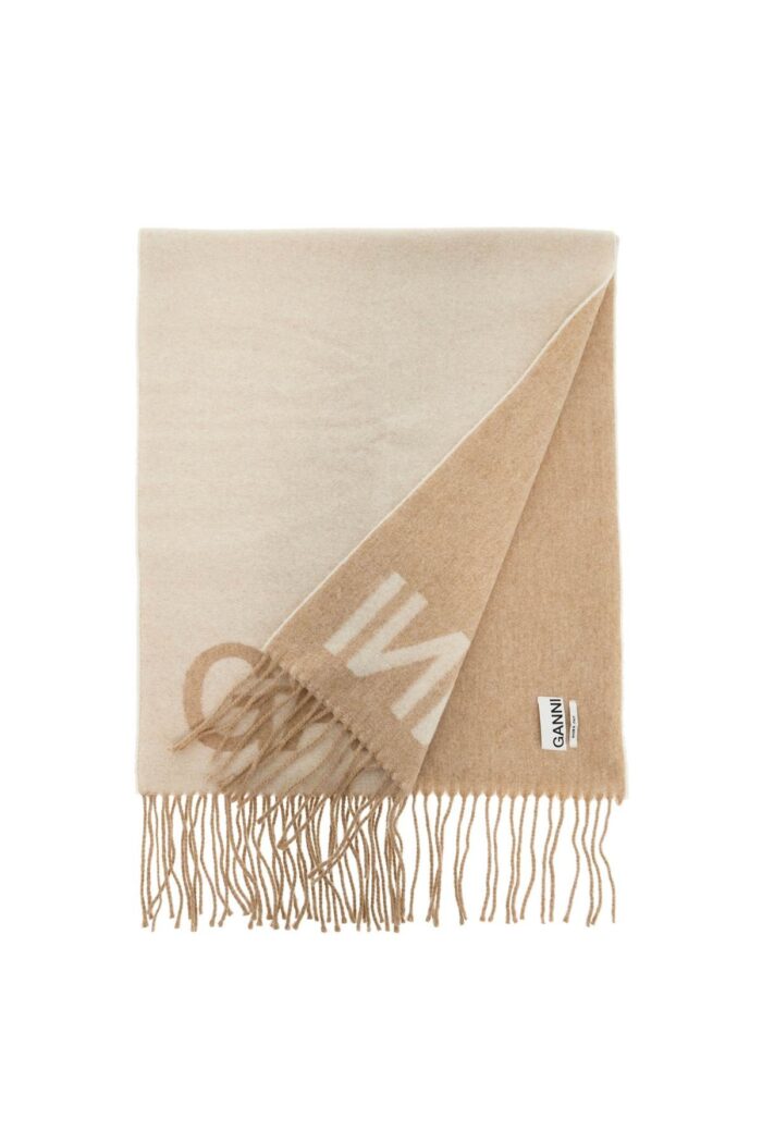 GANNI Logo Lettering Scarf