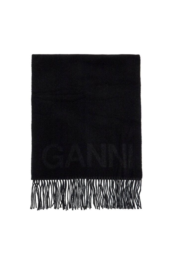 GANNI Logo Lettering Scarf