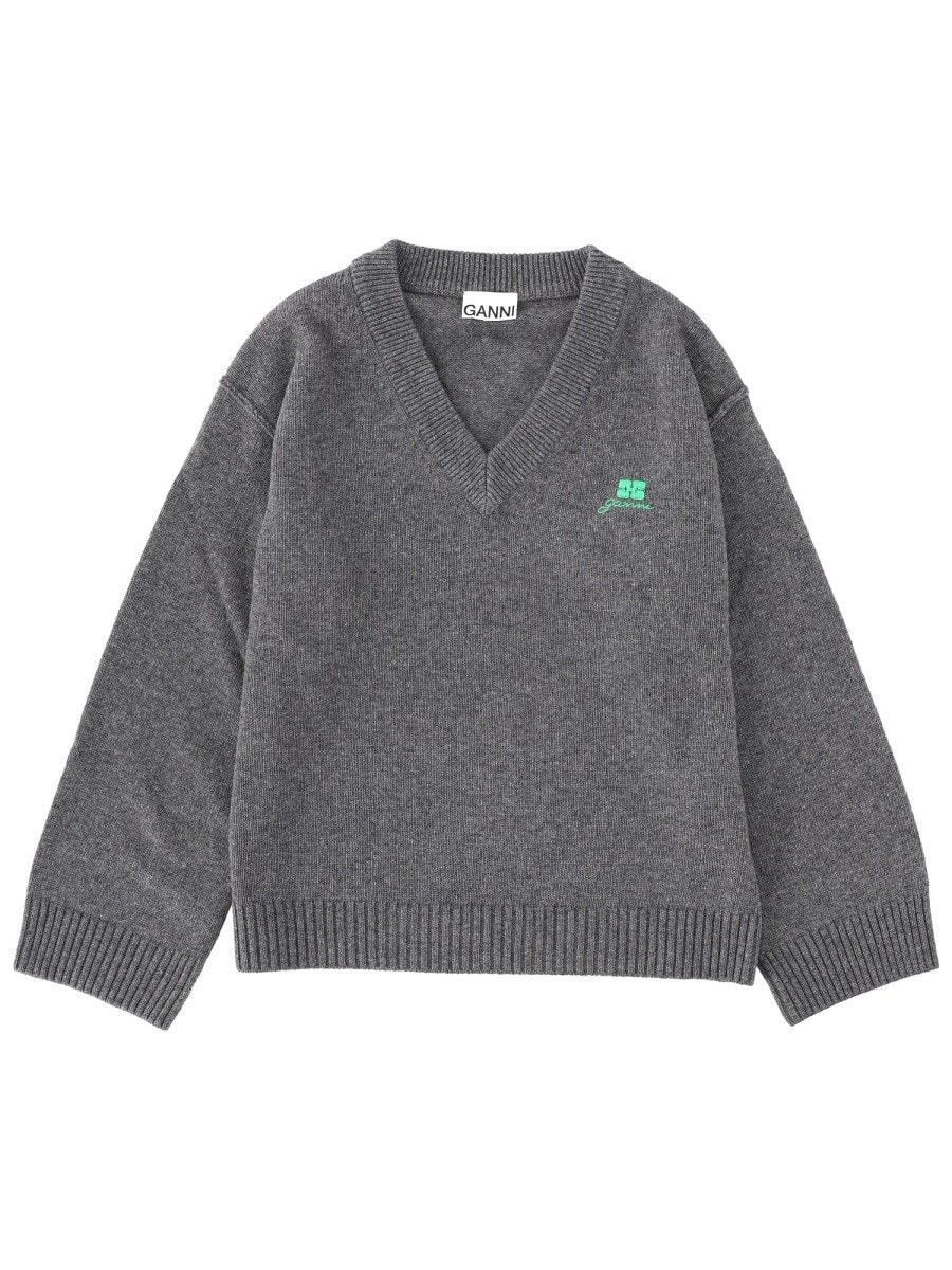 GANNI Logo Sweater