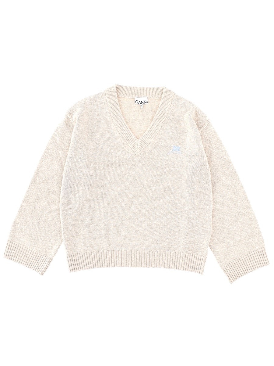 GANNI Logo Sweater