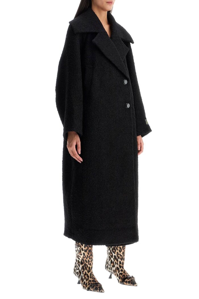 GANNI Long Boucl Coat For