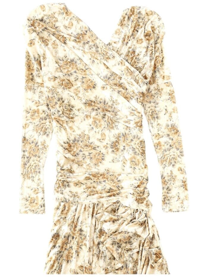 GANNI LONG DRESS WITH PRINT