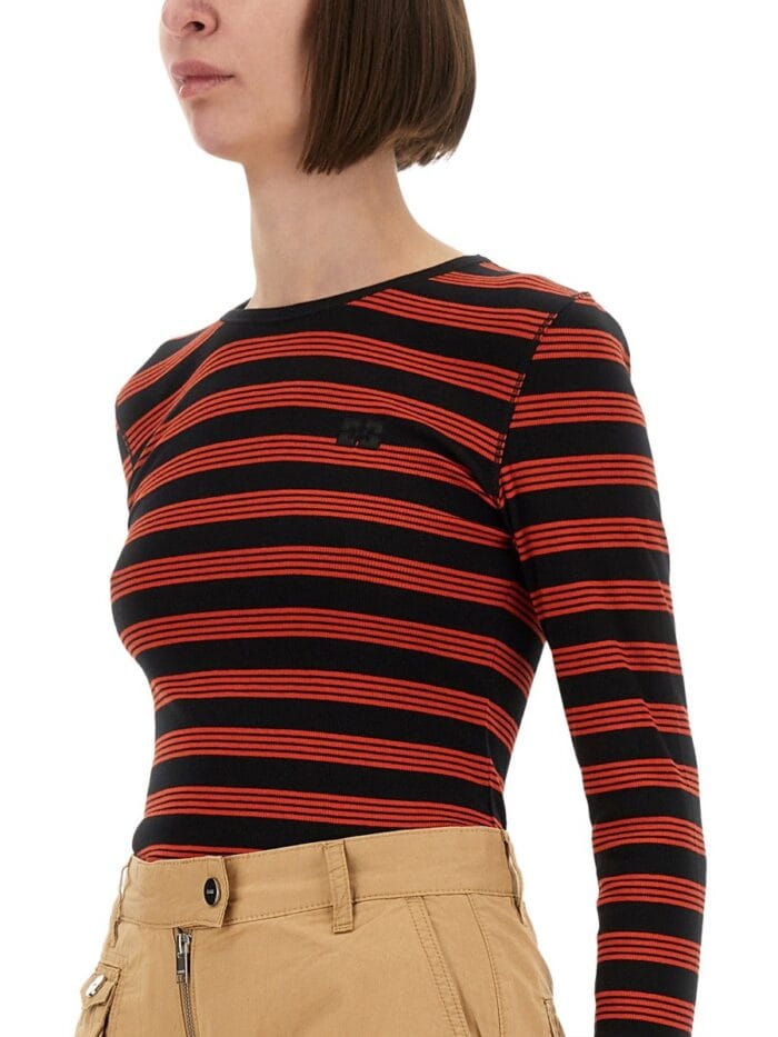 GANNI LONG-SLEEVED T-SHIRT