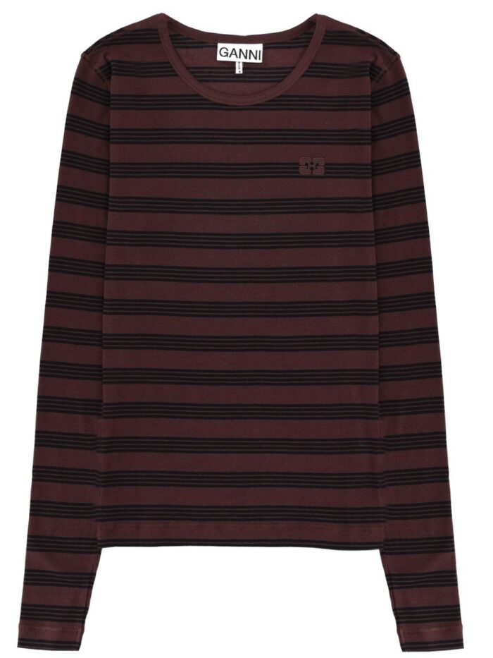 GANNI LONG-SLEEVED T-SHIRT