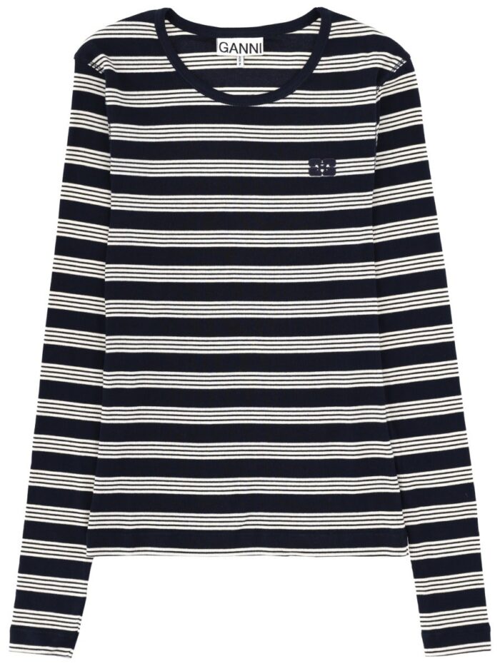 GANNI LONG-SLEEVED T-SHIRT