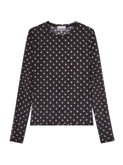 GANNI LONG-SLEEVED TOP