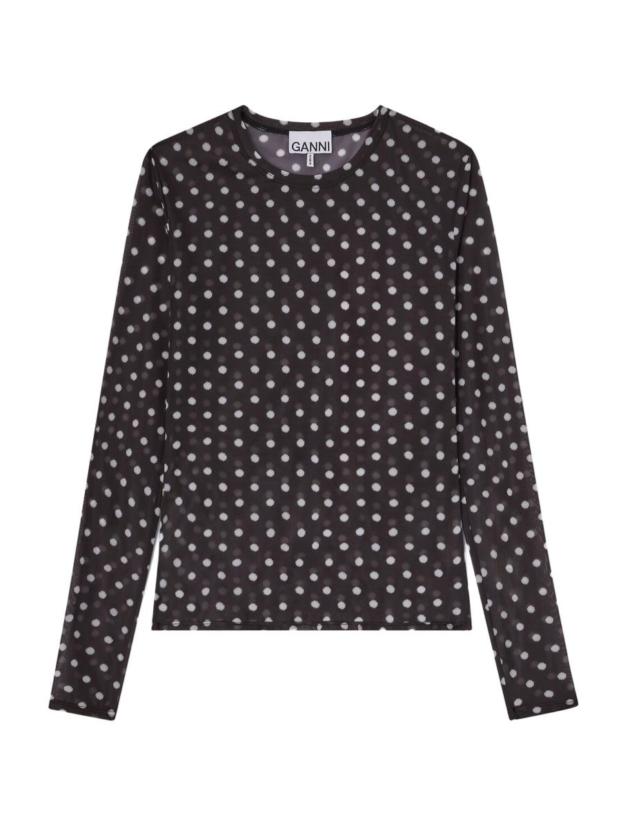 GANNI LONG-SLEEVED TOP