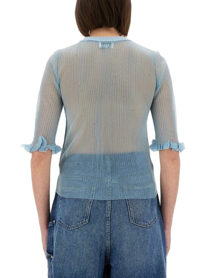 GANNI LUREX KNIT "BUNNY" TOP