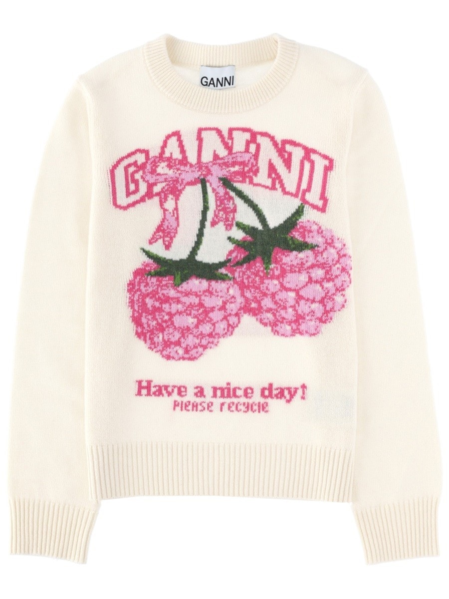 GANNI MAGLIA CON GRAFICA