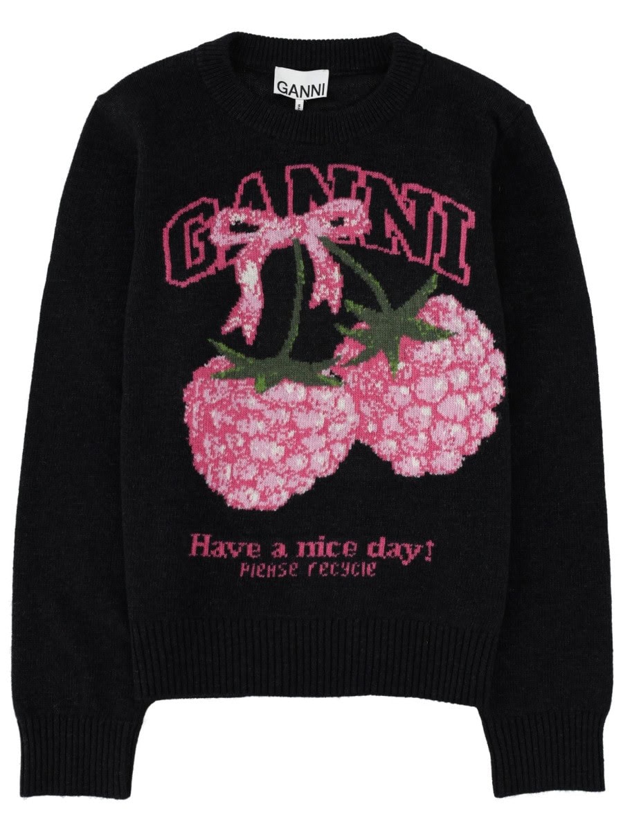 GANNI MAGLIA CON GRAFICA