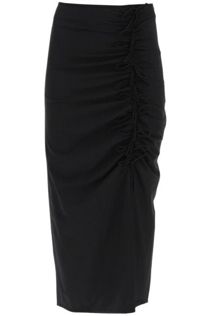 GANNI Midi Skirt With Ornamental Bows