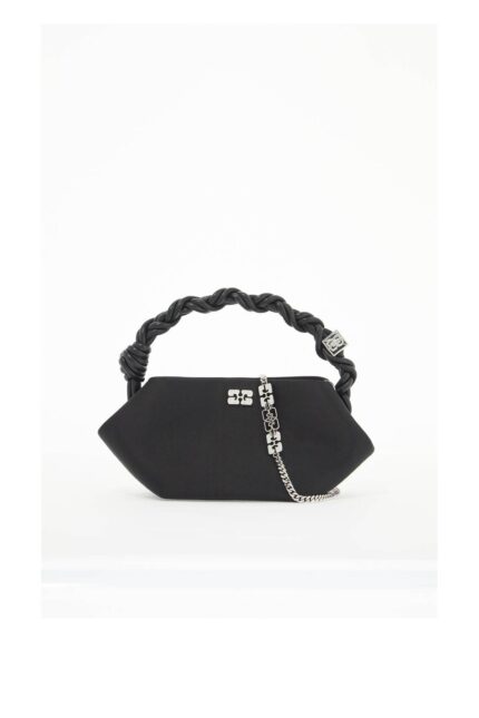 GANNI Mini Bou Satin Handbag