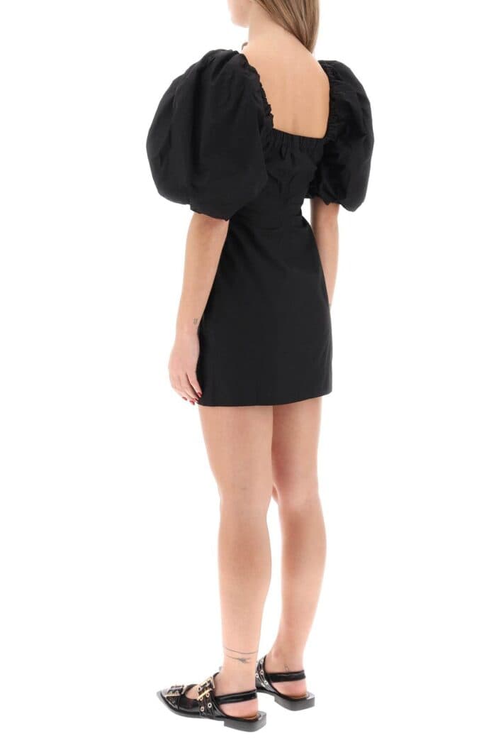 GANNI Mini Dress With Balloon Sleeves