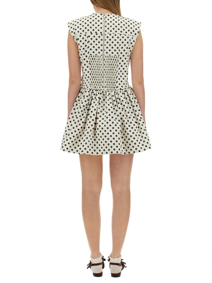 GANNI MINI DRESS WITH CORSET "POLKA-DOT"